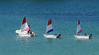 cours de voile en optimist